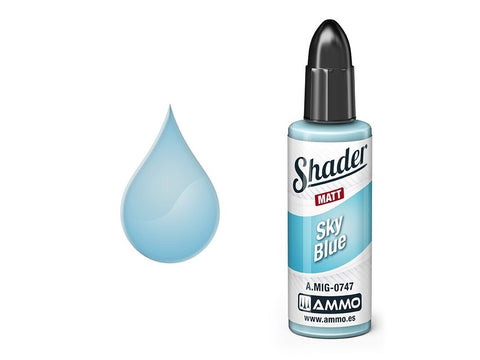 AMMO MIG Matt Shader Dangaus mėlyna dažai 10 ml (A.MIG-0747)