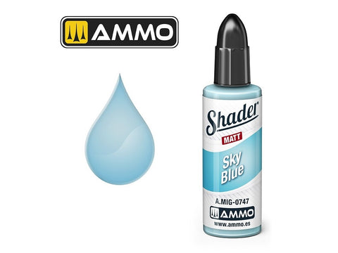 AMMO MIG Matt Shader Dangaus mėlyna dažai 10 ml (A.MIG-0747)