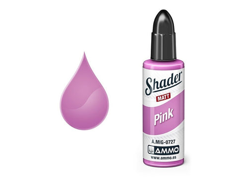 AMMO MIG Matt Shader rožinė – dažai modeliavimui, 10 ml (A.MIG-0727)