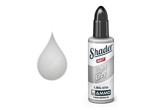 AMMO MIG Matt Shader dažai – šviesiai pilka, 10 ml (0754)