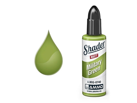 AMMO by MIG matiniai Shader dažai Military Green 10 ml (A.MIG-0740)