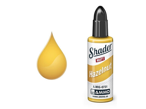 AMMO MIG Matt Shader Hazelnut 10 ml (0731) – skaidrūs efektų dažai