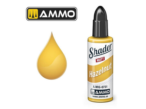 AMMO MIG Matt Shader Hazelnut 10 ml (0731) – skaidrūs efektų dažai