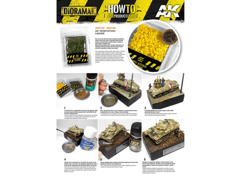 Ąžuolo rudens lapai dioramoms 1:35–1:32–75mm–90mm, 7 g AK8162