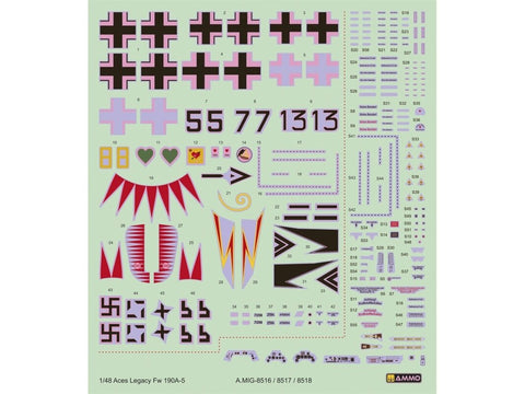 AMMO MIG Focke-Wulf Fw 190 A-5 Aces Legacy Advance Edition 1/48 rinkinys 8517