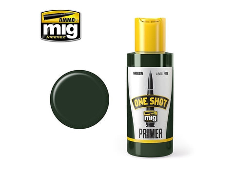 AMMO MIG One Shot žalias akrilinis gruntas, 60 ml