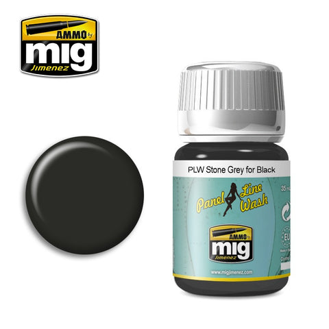 AMMO MIG Stone Grey panelių ploviklis juodam paviršiui 35ml
