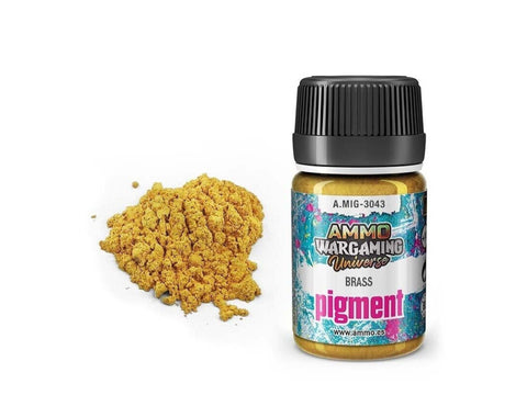 AMMO MIG Žalvario pigmentas (Brass) 35 ml, 3043 – figūrėlėms ir dioramoms