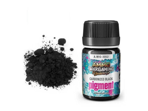 AMMO MIG pigmentas Carbonized Black 35 ml, A.MIG-3052 – miniatiūroms