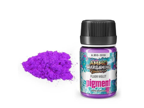 AMMO MIG Fluor Violet pigmentas 35 ml (3038) – stalo žaidimų miniatiūroms