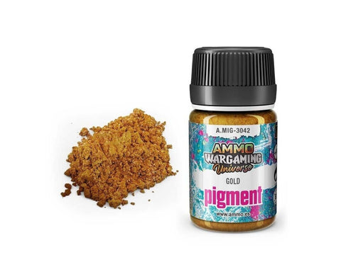 AMMO MIG auksinis pigmentas Gold 35 ml (3042) miniatiūroms ir dioramoms