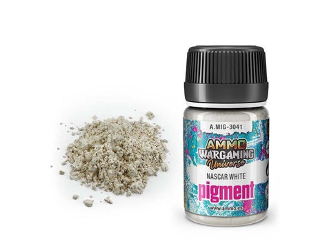 AMMO MIG pigmentas NASCAR White 35 ml, 3041 – miniatiūroms ir dioramoms