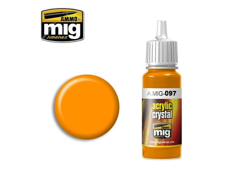 AMMO MIG akriliniai dažai Crystal Orange 17ml stikliniam efektui