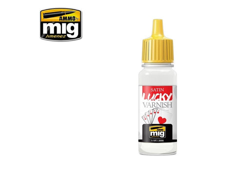 AMMO MIG Satin Lucky Varnish pusiau matinis akrilinis lakas 17 ml 2056