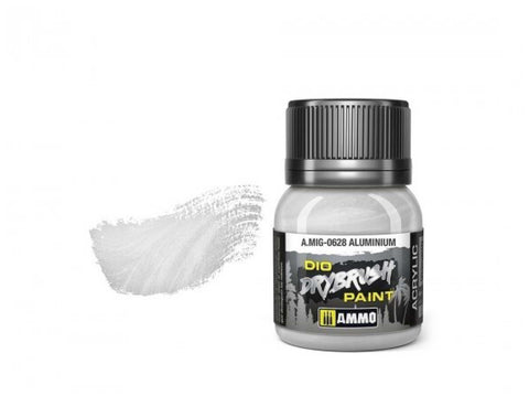 AMMO MIG drybrush sendinimo dažai Aliuminis 40 ml (A.MIG-0628)