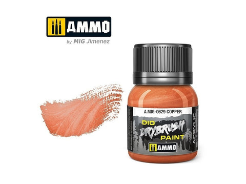 AMMO MIG DRYBRUSH akriliniai dažai sendinimui Copper (varis), 40 ml, 0629
