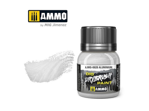 AMMO MIG drybrush sendinimo dažai Aliuminis 40 ml (A.MIG-0628)