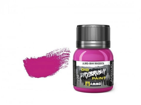 AMMO MIG DRYBRUSH magenta 40 ml – sendinimo ir paryškinimo dažai (0644)