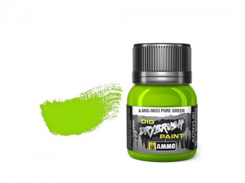 AMMO MIG Drybrush dažai Pure Green 40 ml (0633) – sendinimui