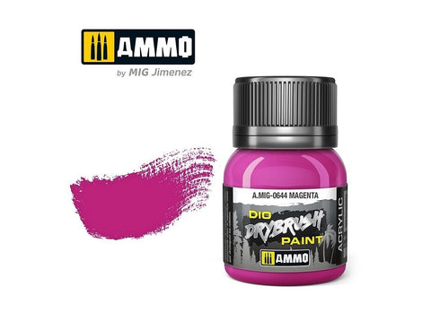AMMO MIG DRYBRUSH magenta 40 ml – sendinimo ir paryškinimo dažai (0644)