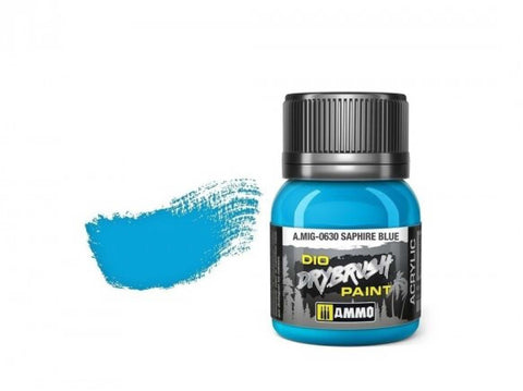 AMMO MIG DRYBRUSH sendinimo dažai Safyro mėlyna 40 ml (0630)