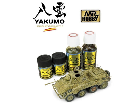 Mr.Hobby Yakumo WWII Vakarų fronto sendinimo rinkinys WY-01, emaliai