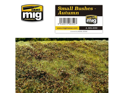 AMMO MIG rudeniniai krūmai – žolės kilimėlis dioramoms 230×130 mm (8359)