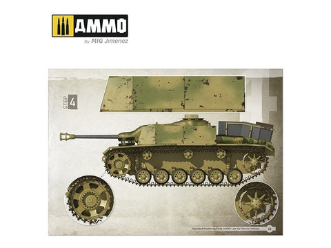 AMMO MIG Iliustruotas vadovas vėlyvojo WWII vokiečių kamufliažai (EN/ES) 6015