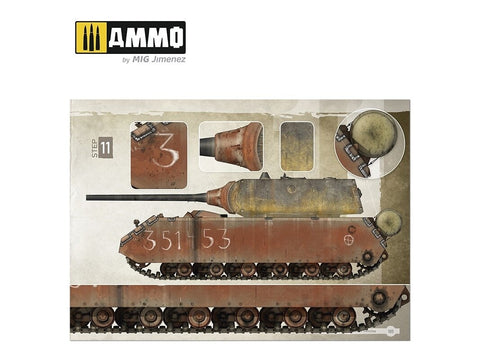 AMMO MIG Iliustruotas vadovas vėlyvojo WWII vokiečių kamufliažai (EN/ES) 6015
