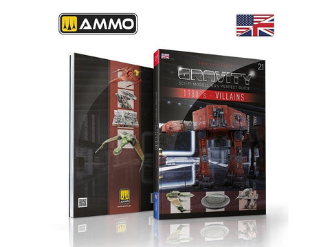 AMMO MIG GRAVITY 2.1: 80‑ųjų sci‑fi piktadariai – modeliavimo vadovas (EN)