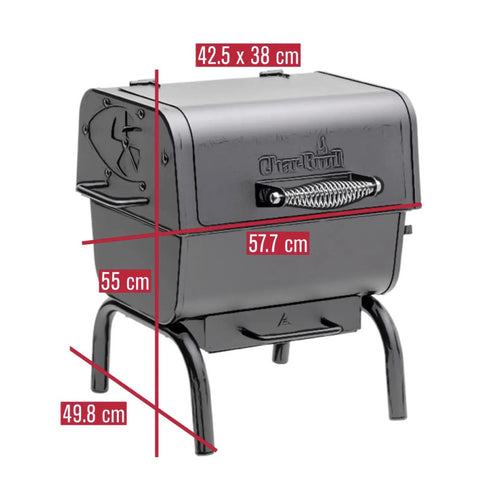 Nešiojamas anglinis grilis Char-Broil Charcoal 2Go su ketaus grotelėmis