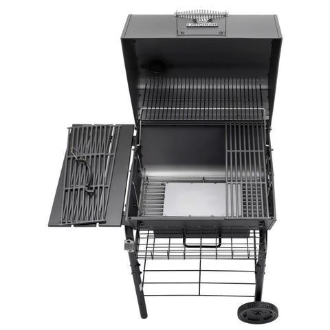 Anglinis grilis Char-Broil Charcoal M su termometru ir ketaus grotelėmis