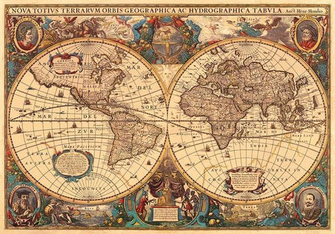 Ravensburger dėlionė Senovinis pasaulio žemėlapis, 5000 detalių