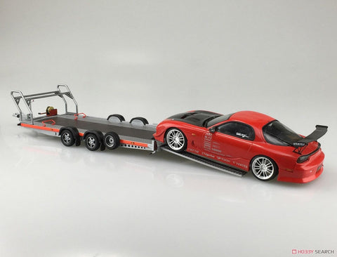 Aoshima Brian James A4 autovežis priekaba, 1/24 plastikinis modelis