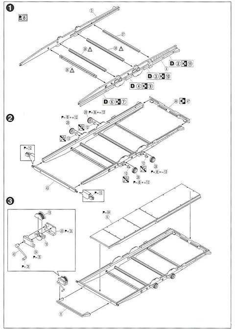Aoshima Brian James A4 autovežis priekaba, 1/24 plastikinis modelis