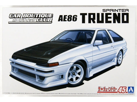 Aoshima Toyota Sprinter Trueno AE86 1/24 surenkamas plastikinis modelis
