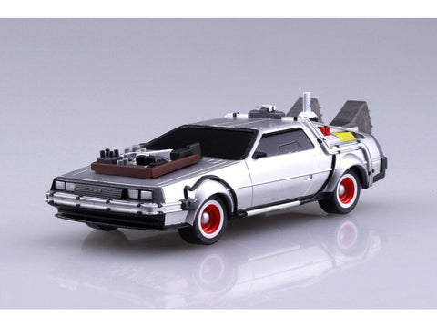 Aoshima DeLorean DMC-12 Atgal į ateitį III 1:43 plastikinis rinkinys