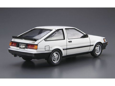 Aoshima Toyota AE85 Corolla Levin 1500SR ’85 1/24 surenkamas modelis