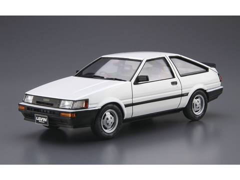 Aoshima Toyota AE85 Corolla Levin 1500SR ’85 1/24 surenkamas modelis
