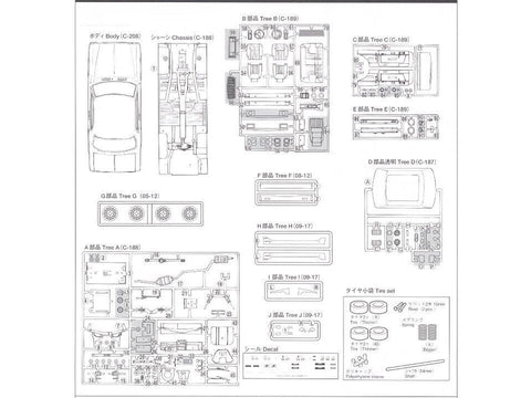 Aoshima Toyota Chaser 1/24 More Grand Champion 41 – plastikinis rinkinys 04830