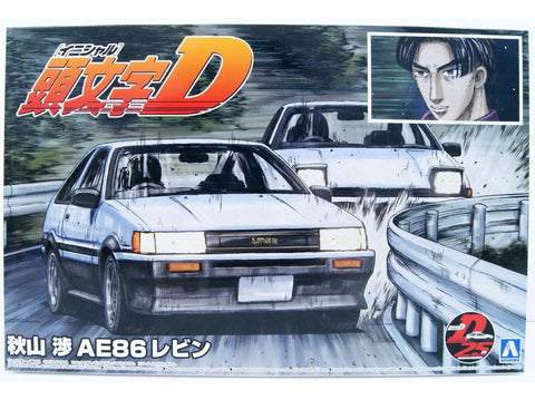 Aoshima Initial D AE86 Levin Wataru Akiyama 1/24 surenkamas modelis