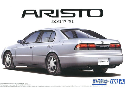Aoshima Toyota Aristo JZS147 1991 1/24 plastikinis modelio rinkinys