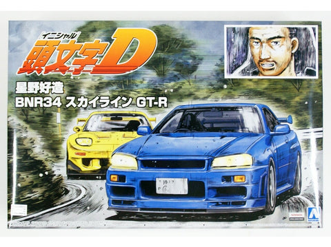Aoshima Initial D Nissan Skyline GT-R R34 1/24 plastikinis modelis