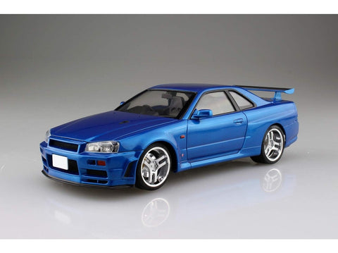 Aoshima Initial D Nissan Skyline GT-R R34 1/24 plastikinis modelis