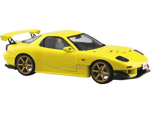 Aoshima Initial D Mazda RX-7 FD3S Project D su vairuotojo figūrėle 1/24