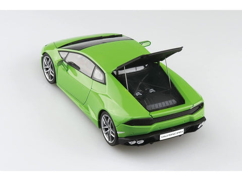 Aoshima Lamborghini Huracán 1/24 nudažytas surinkimo rinkinys, šviesiai žalias