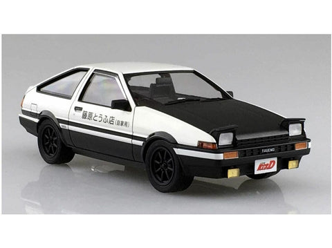Aoshima Initial D AE86 Trueno Project D 1/24 su varikliu surinkimo rinkinys