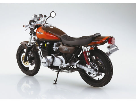 Aoshima Kawasaki 750RS Z2 1973 1/12 plastikinis modelis su tiuningo detalėmis