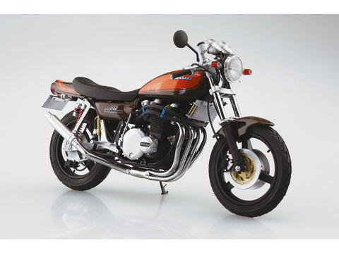 Aoshima Kawasaki 750RS Z2 1973 1/12 plastikinis modelis su tiuningo detalėmis