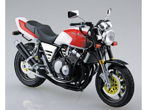Aoshima Honda CB400 Super Four '92 1/12 surenkamas modelis su priedais